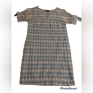 Madewell blue and white dress